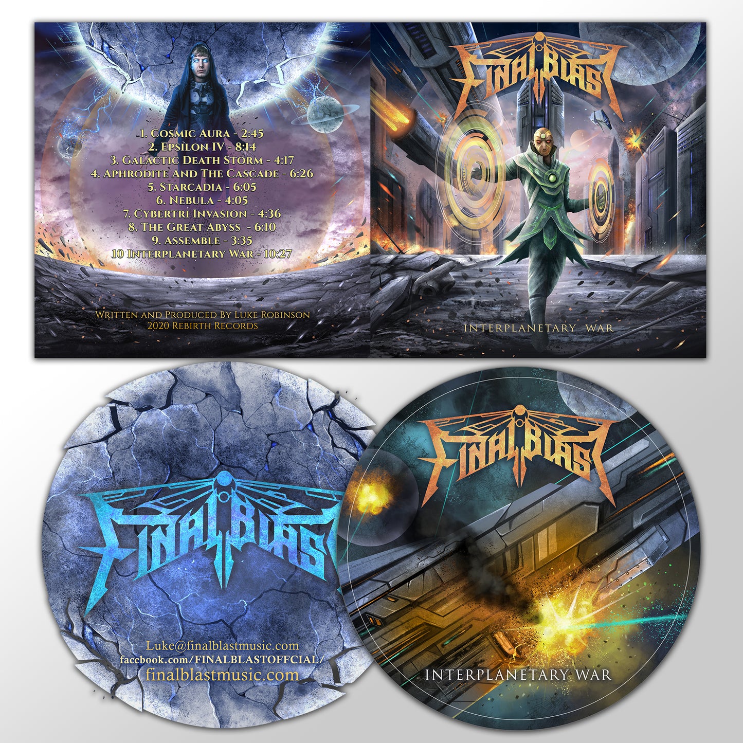 Final Blast - CD Album + T-shirt (Signed / Interplanetary War)